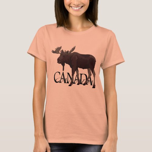 Canada Moose Dress Retro Canadian Moose Souvenir T_Shirt