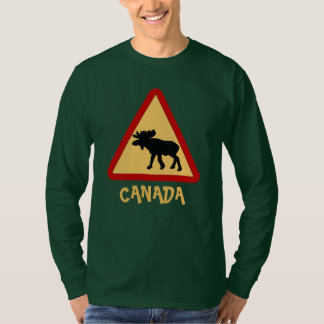 Canada, Moose, Elk crossing sign T-Shirt