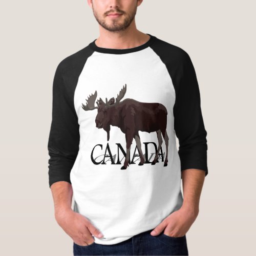 Canada Moose Jersey Retro Canadian Moose Souvenir T_Shirt