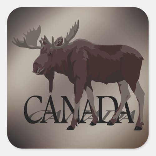 Canada Moose Stickers Custom Canada Stickers
