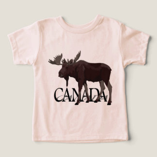 Canada Moose T-shirt Baby Canadian Souvenir Shirt