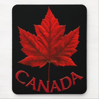 Canada Mousepad Red Canada Maple Leaf Mousepad by artist_kim_hunter at Zazzle