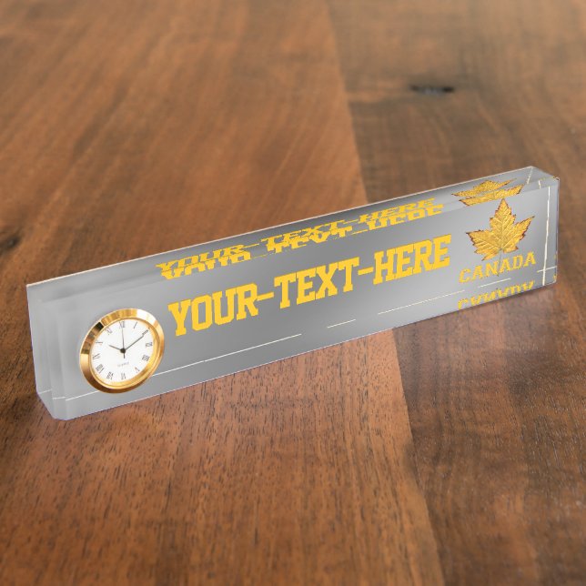 Canada Name Plates Custom Canada Team Name Plate (Side)