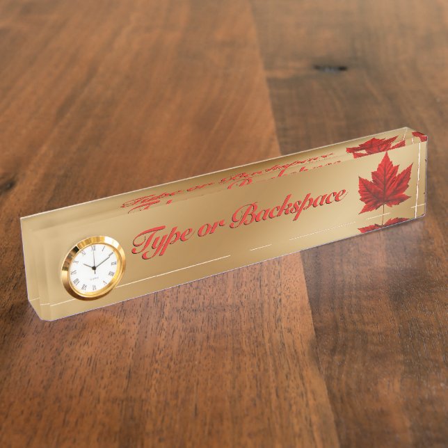 Canada Name Plates Personalized Canada Name Plate (Side)