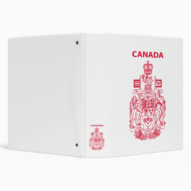 Canada national emblem 3 ring binder (Background)