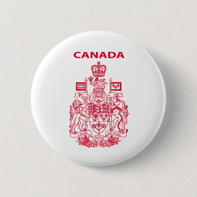 Canada national emblem button (Front)