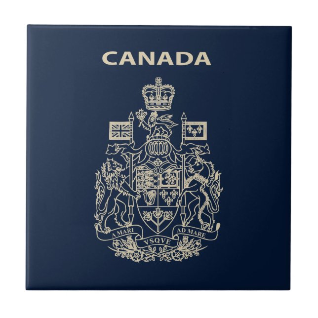 Canada national emblem ceramic tile (Front)