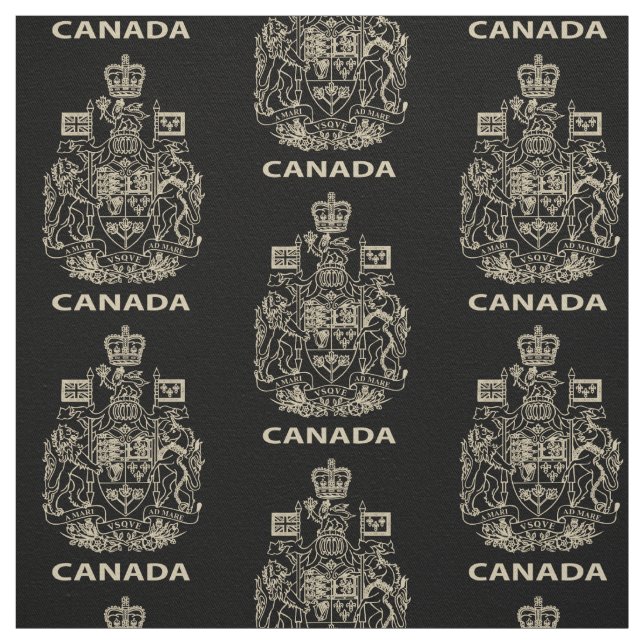 Canada national emblem fabric (Swatch)