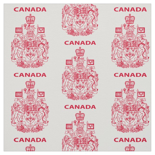 Canada national emblem fabric (Swatch)