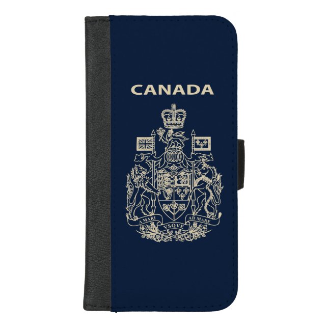 Canada national emblem iPhone wallet case (Front)
