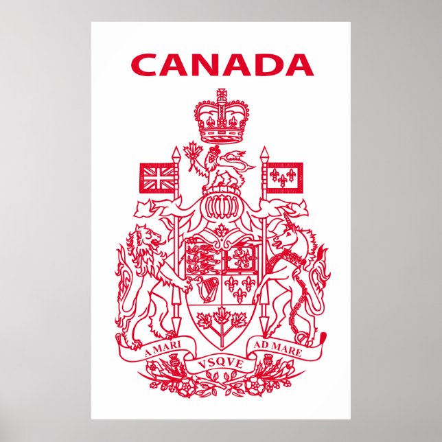 Canada national emblem poster (Front)