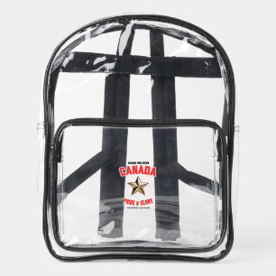 Canada National Pride Custom Clear Backpack