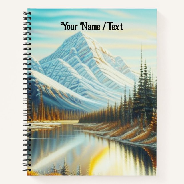 Canada Nature Landscape - Stunning Mountain Art Notebook (Front)
