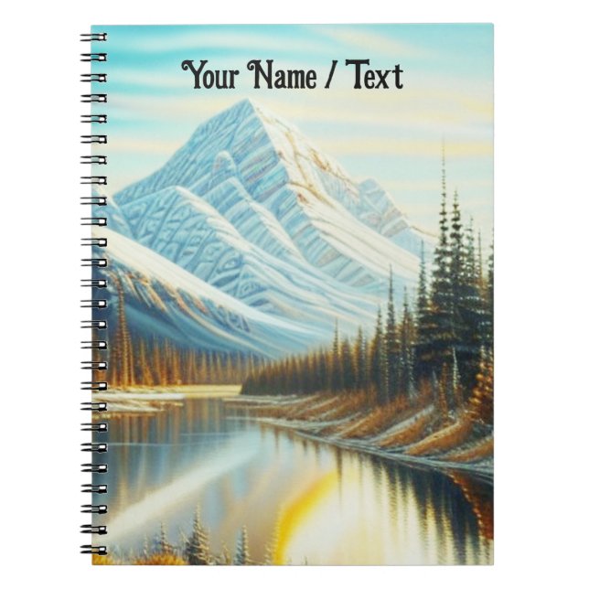 Canada Nature Landscape - Stunning Mountain Art Notebook (Front)