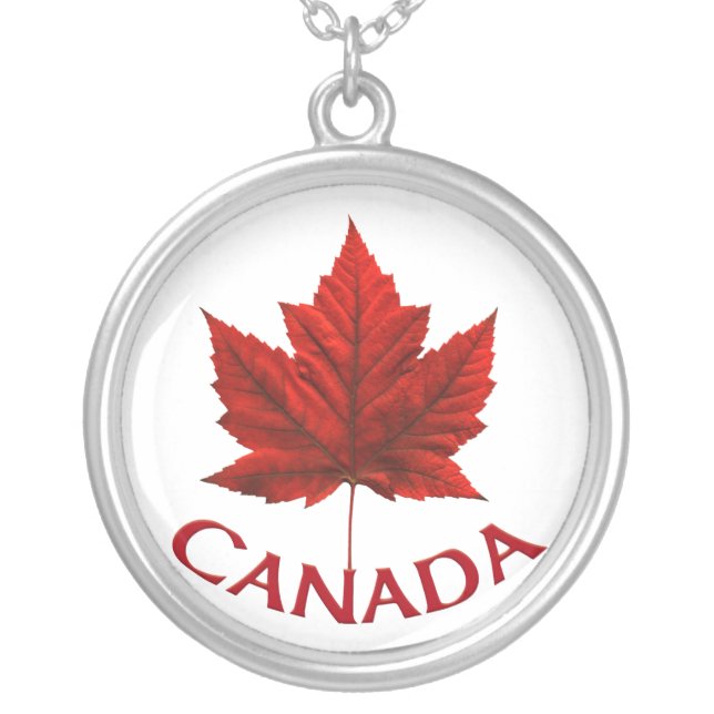 Canada Necklace Canada Flag Souvenir Jewelry (Front)