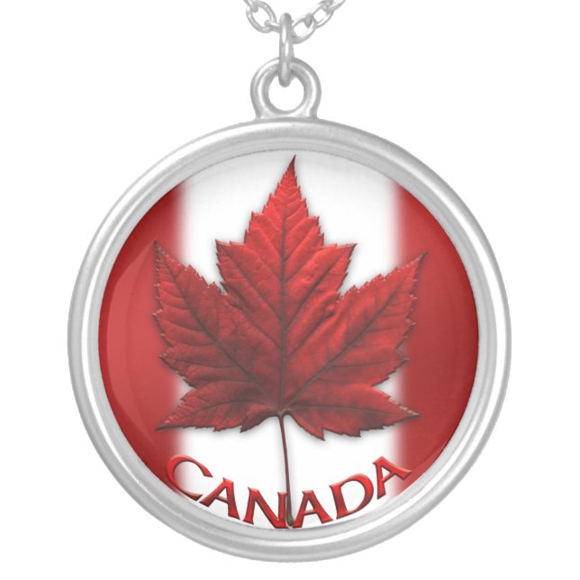 Canada Necklace Canada Flag Souvenir Jewelry (Front)