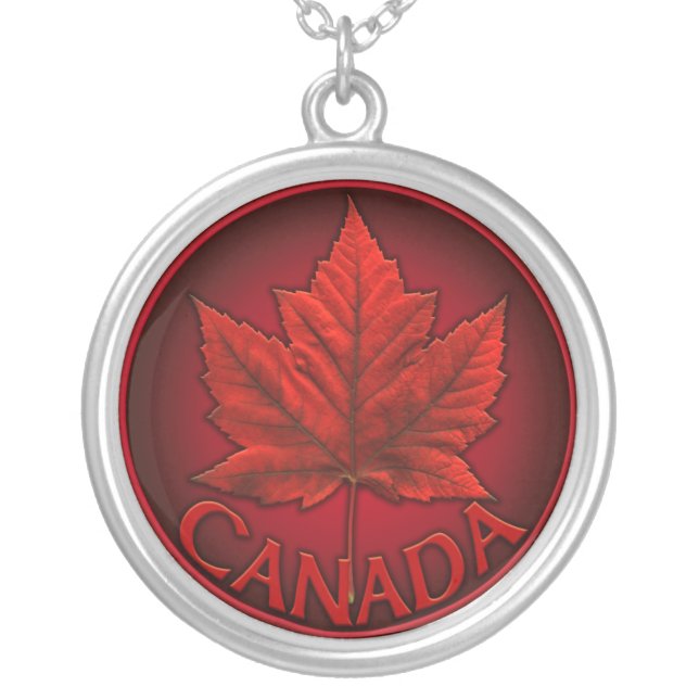Canada Necklace Canada Flag Souvenir Jewelry (Front)