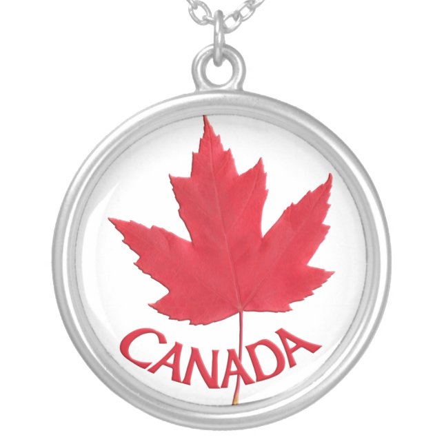 Canada Necklace Canada Flag Souvenir Jewelry (Front)