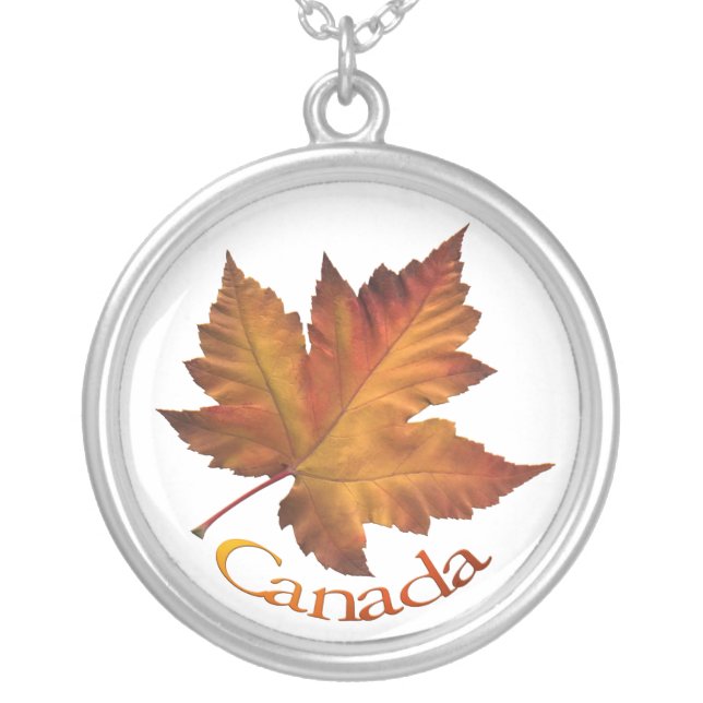 Canada Necklace Classic Canada Souvenir Jewelry (Front)