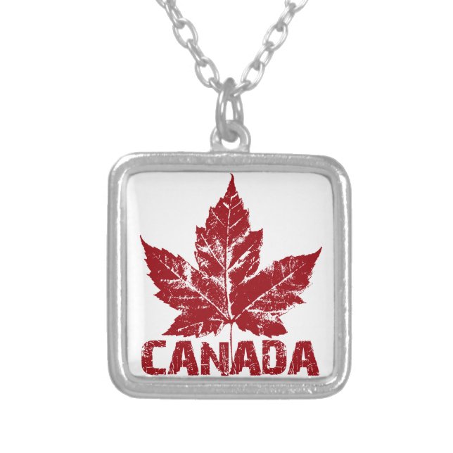 Canada Necklace Cool Canada Maple Leaf Souvenir (Front)