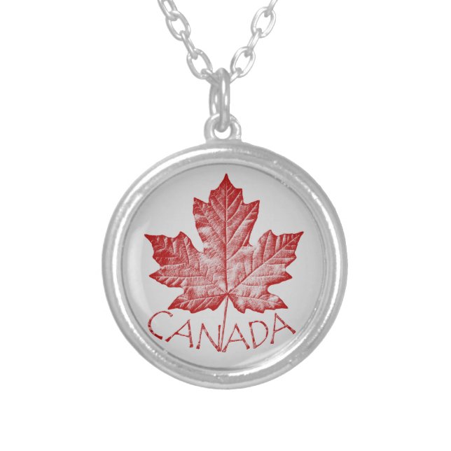 Canada Necklace Retro Canada Souvenir Necklace (Front)