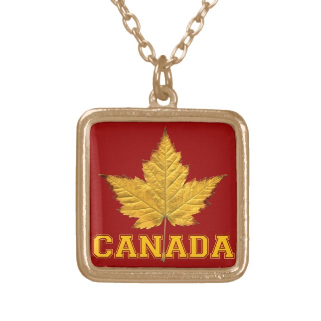 Canada Necklace Varsity Canada Team Souvenir (Front)