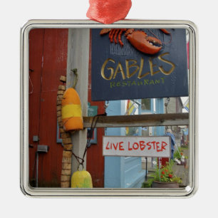 Canada, New Brunswick, St Andrews. Colorful Metal Ornament
