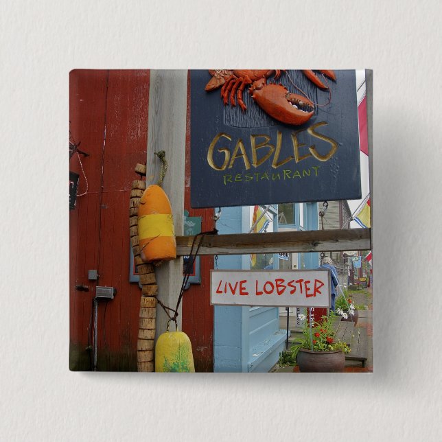 Canada, New Brunswick, St Andrews. Colorful Pinback Button (Front)