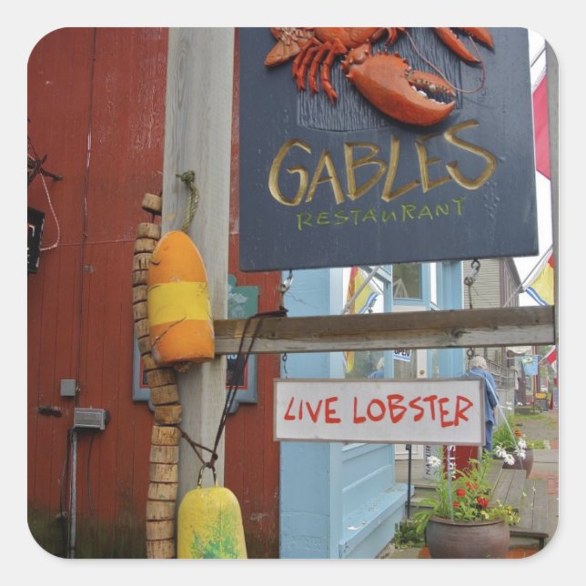 Canada, New Brunswick, St Andrews. Colorful Square Sticker (Front)