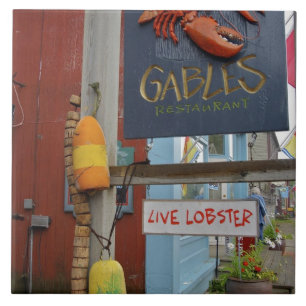 Canada, New Brunswick, St Andrews. Colorful Tile