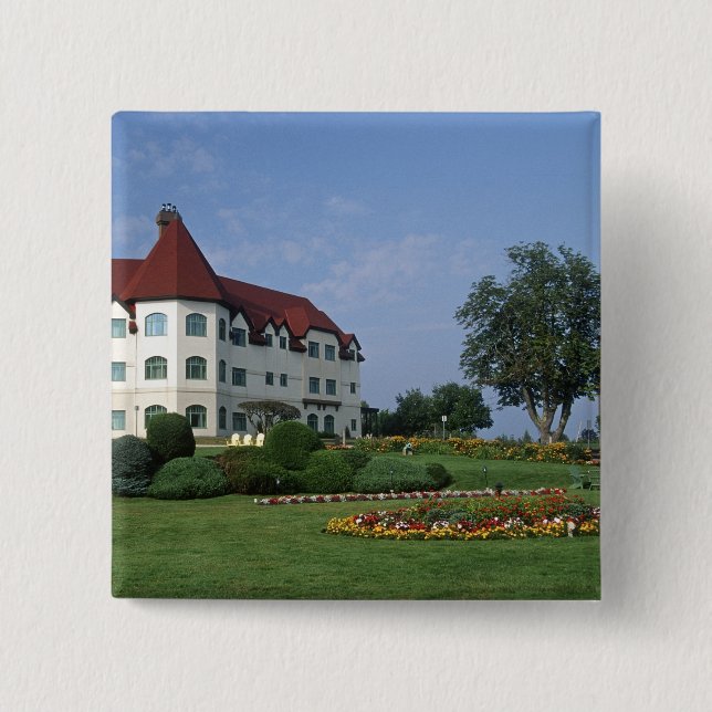 Canada, New Brunswick, St Andrews. The Fairmont Button (Front)