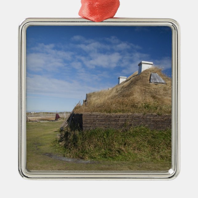 Canada, Newfoundland and Labrador, L'Anse Aux 4 Metal Ornament (Front)