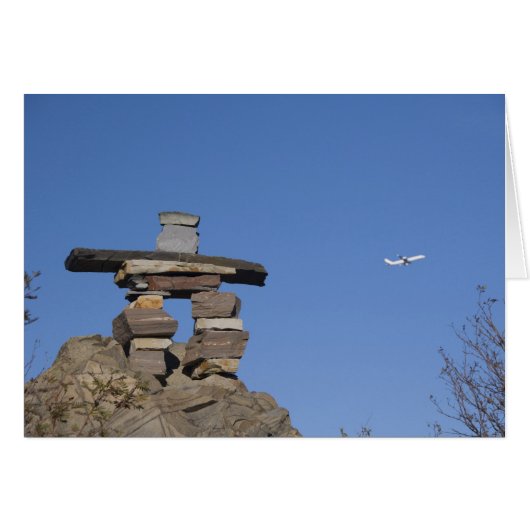 Canada, Newfoundland, St. John's. Inukshuk (to Cards (Front Horizontal)