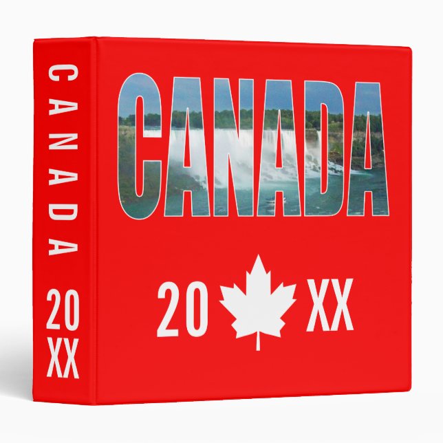 Canada Niagara Falls Vacation Photo Album Binder (Front/Spine)