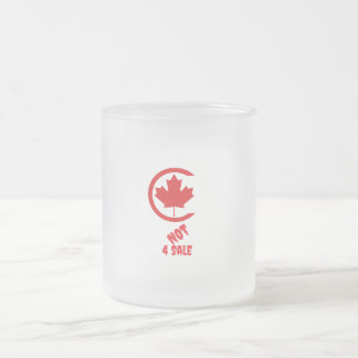 Canada Not for sale Frosted Glass Coffee Mug