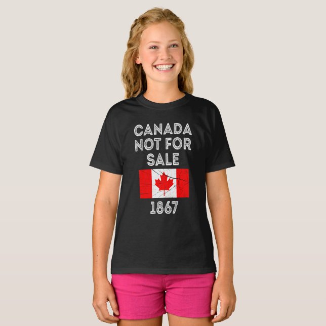Canada Not For Sale – Proud and Patriotic T-Shirt (Front Full)
