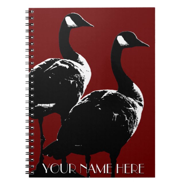 Canada Notebook Custom Canada Goose Notebooks Gift (Front)