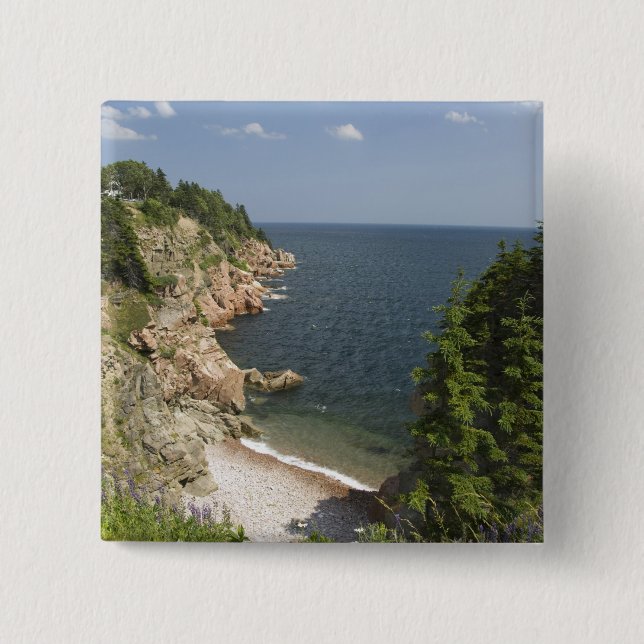 Canada, Nova Scotia, Cape Breton Island, Cabot Pinback Button (Front)