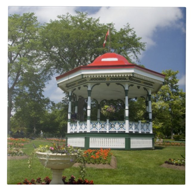 Canada, Nova Scotia, Halifax, Public Gardens. 2 Ceramic Tile (Front)