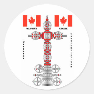 Canada Oil Patch, Oil Field Sticker