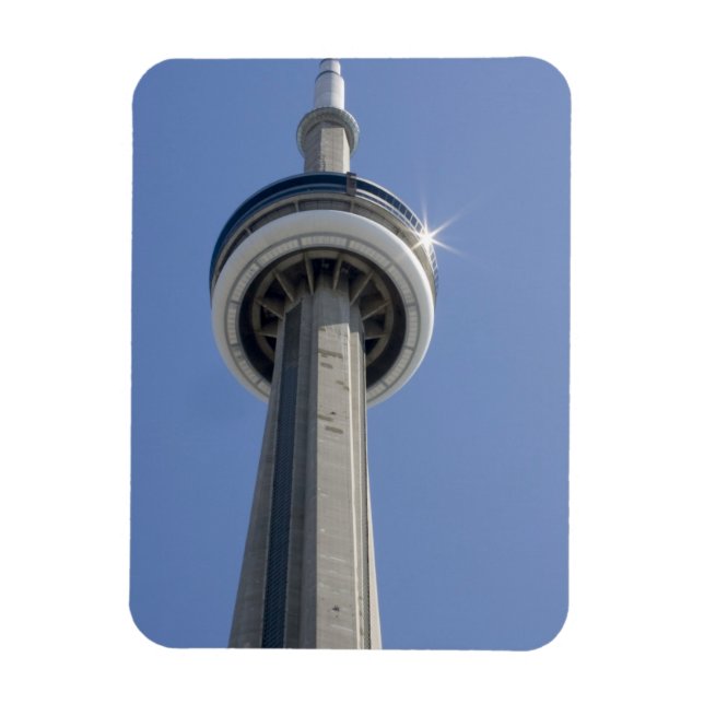 Canada, Ontario, Toronto. Top of CN Tower with Magnet (Vertical)