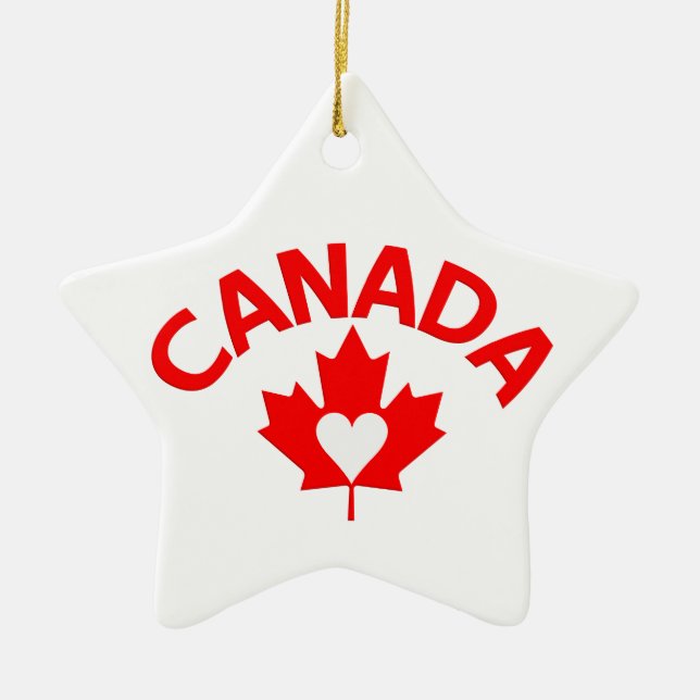 Canada ornament, customize ceramic ornament (Front)