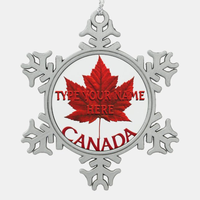 Canada Ornament Personalized Canada Souvenir (Front)
