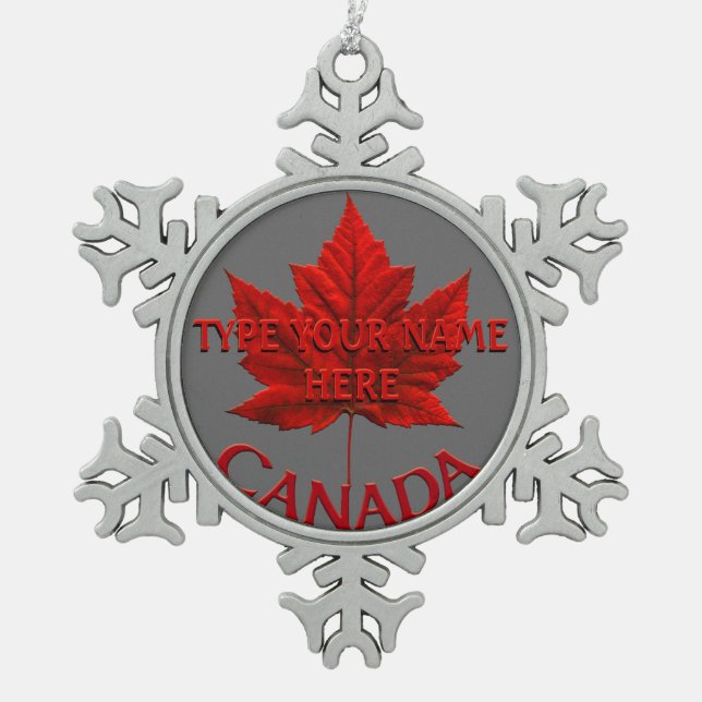 Canada Ornament Personalized Canada Souvenir (Front)