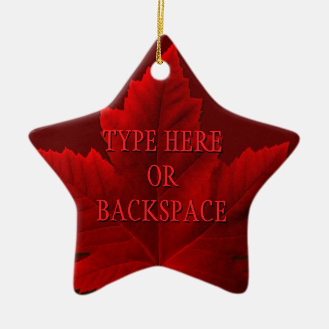 Canada Ornament Personalized Souvenir  Canada Gift (Front)