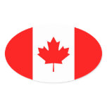 CANADA OVAL STICKER
