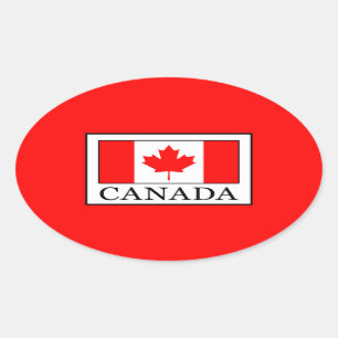 Canada Oval Sticker