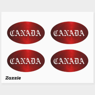 canada oval sticker