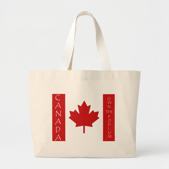 Canada Own The Podium Large Tote Bag (Front)