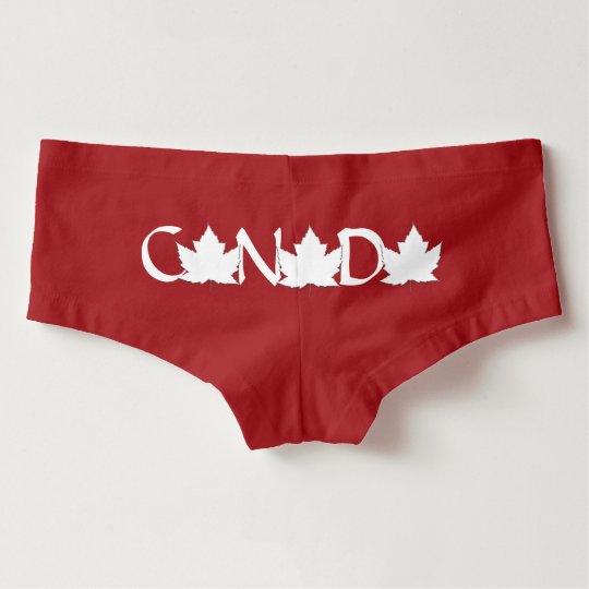 Canada Panties Womens Canada Souvenir Underwear 